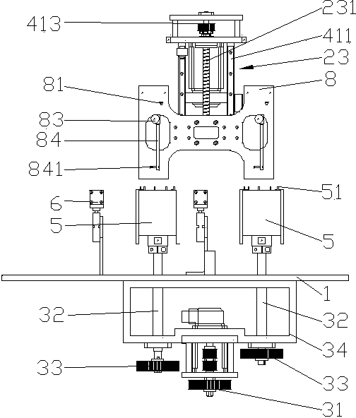 Internal and external wire-winding type motor stator wire-winding device