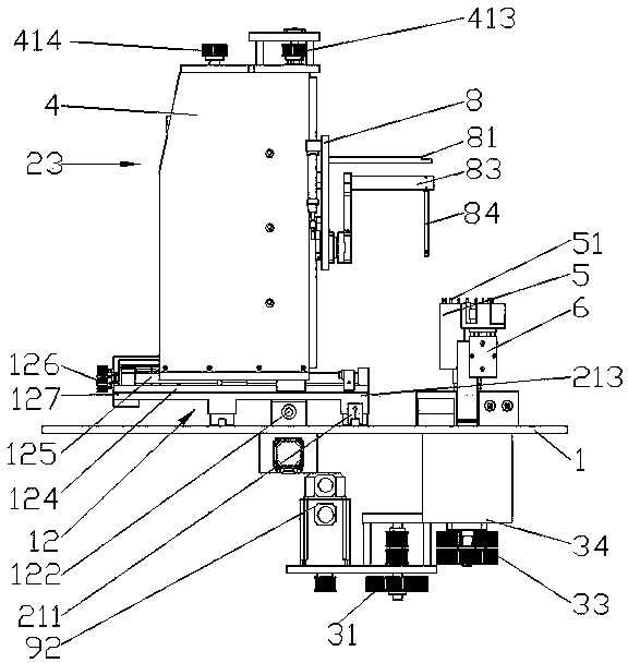 Internal and external wire-winding type motor stator wire-winding device