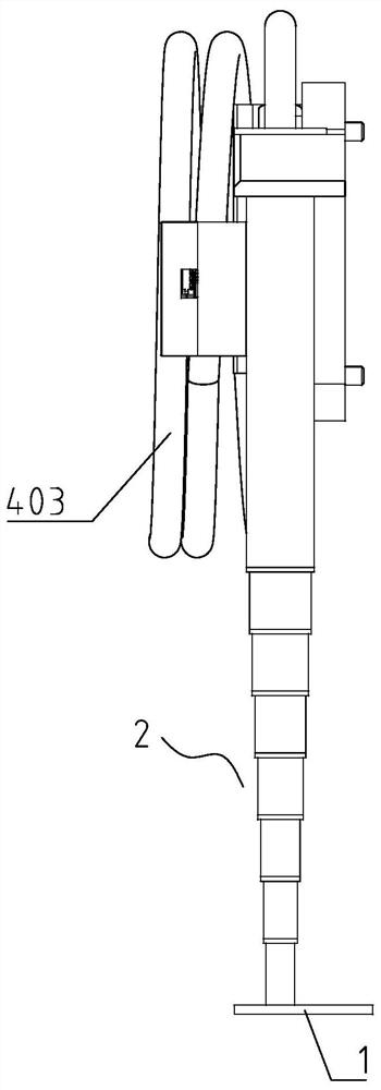 Stretch-out and draw-back driving device of telescopic rod