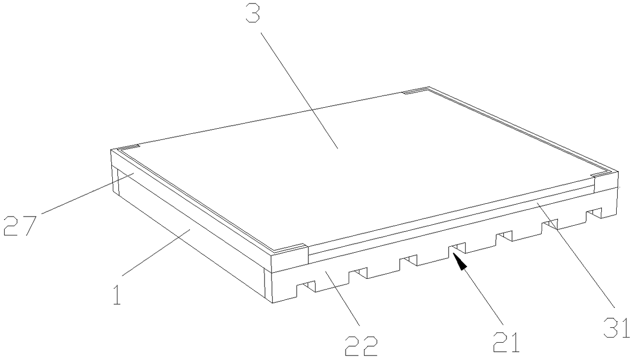Seepage-preventing wood veneer structure for wall and installing method thereof