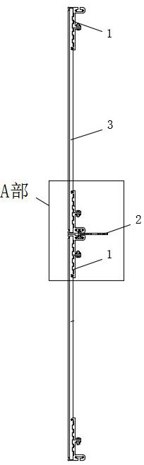 Hanging system for building heat preservation and decoration structural plate