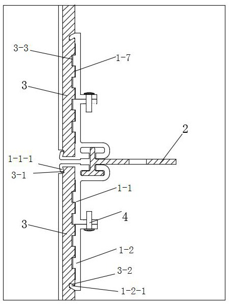 Hanging system for building heat preservation and decoration structural plate