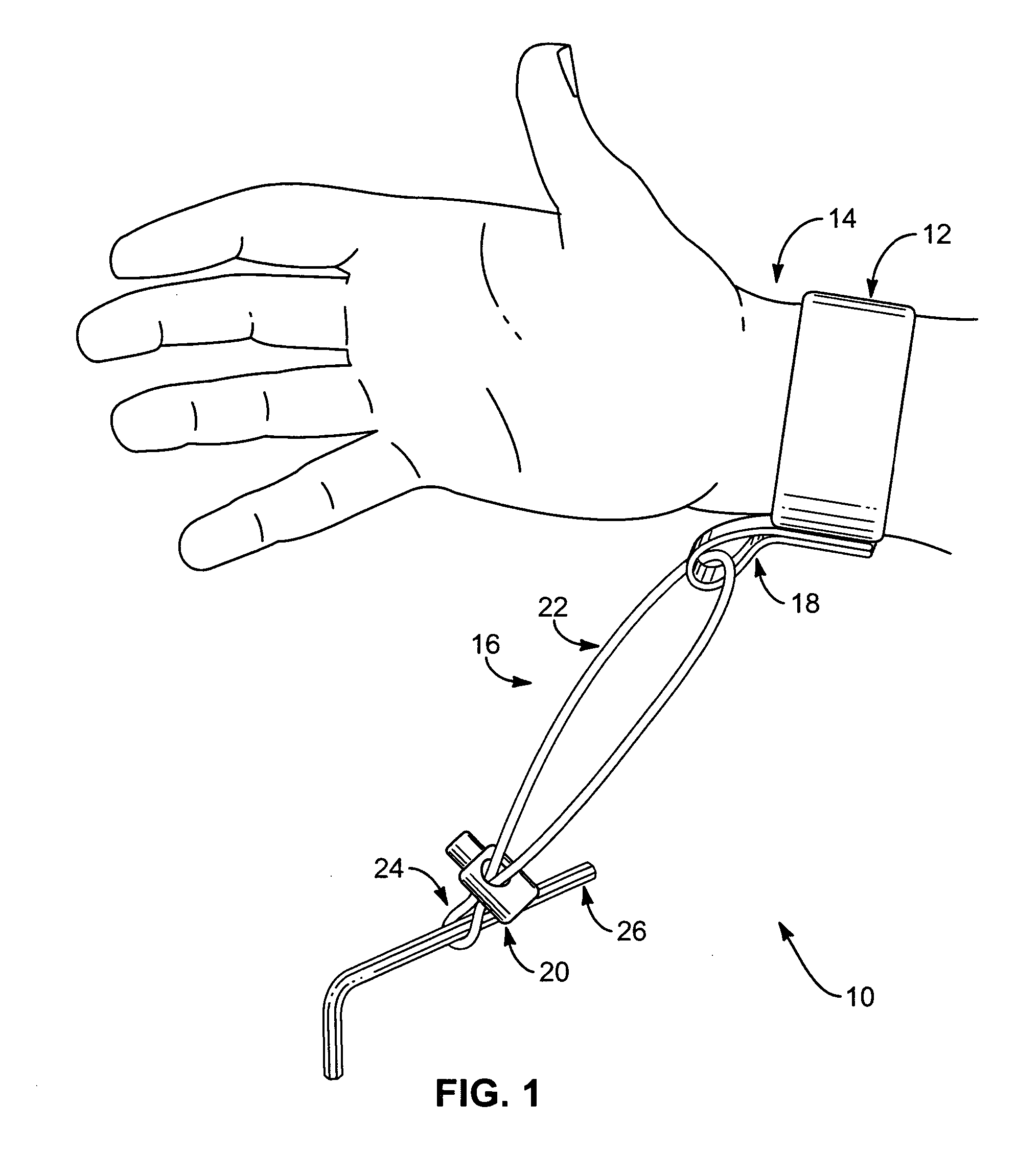 Continuously variable, closed loop, instrument tether