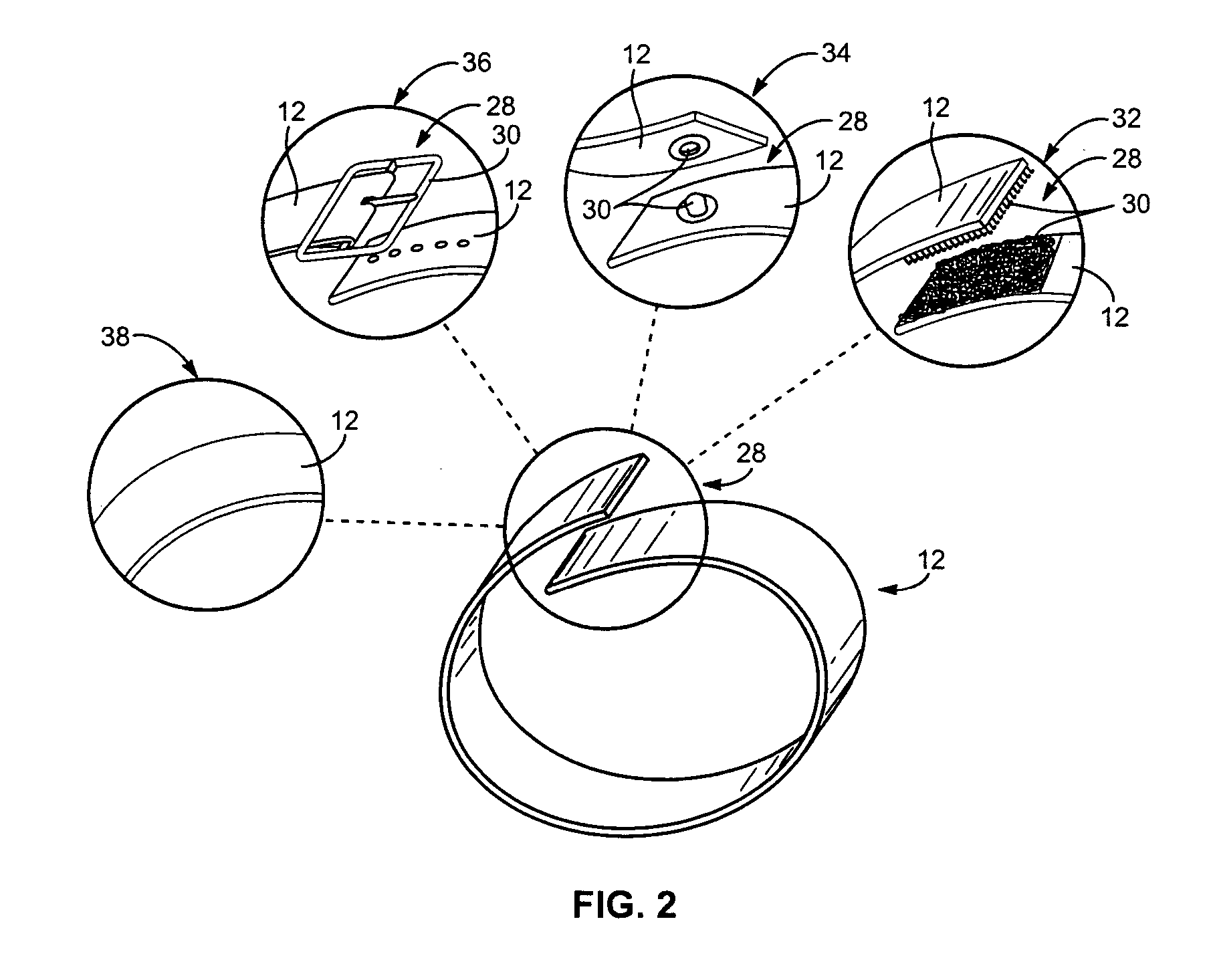 Continuously variable, closed loop, instrument tether