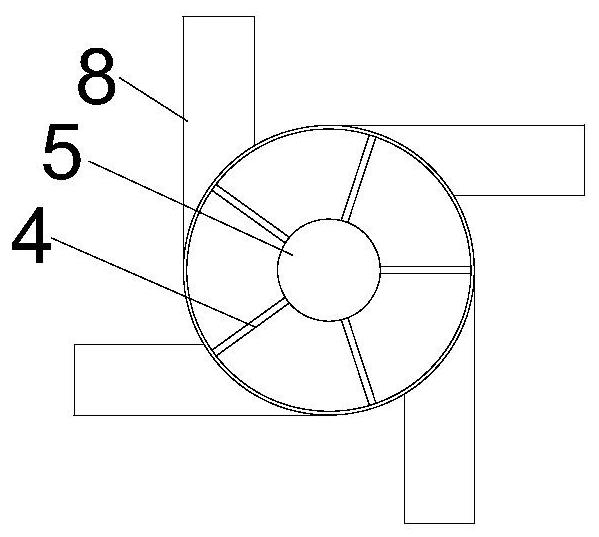 Liquid distributor, multi-stage efficient distributor and washing liquid spraying method