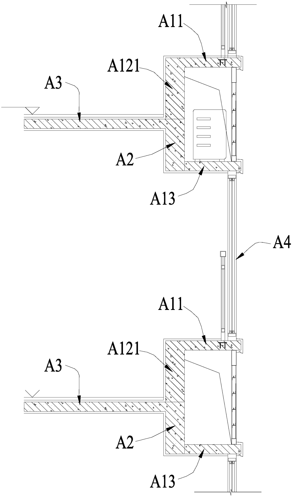 Integrally-prefabricated U-shaped bay window component and fabricated bay window joint structure and construction method thereof