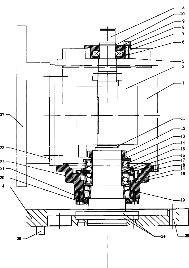 Grinding head of roasting plate grinding processing equipment