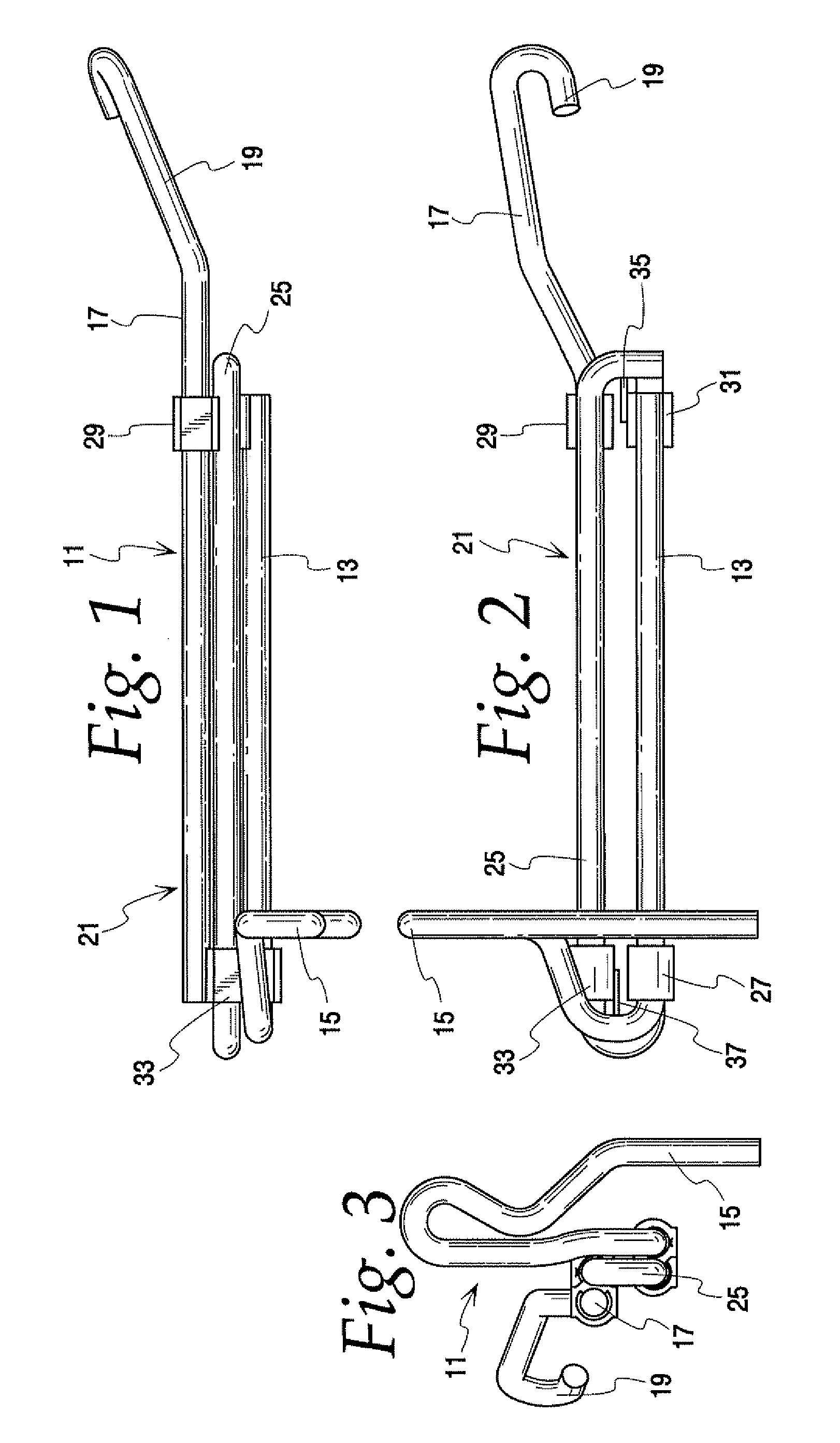 Telescoping, uncoupling lever and glide housings for a railroad car