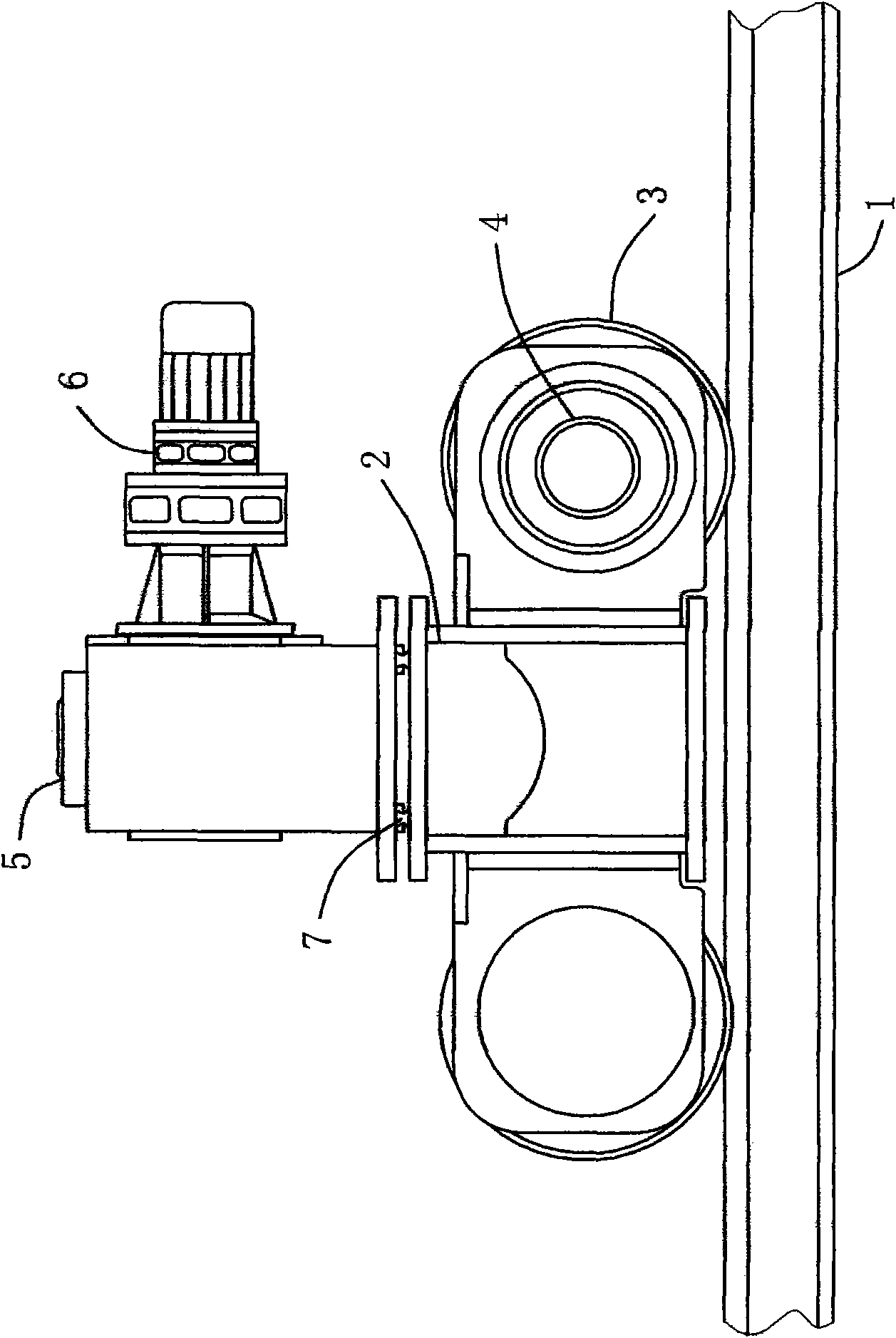 Shell ring assembly device for assembly of tower body of wind power generation iron tower