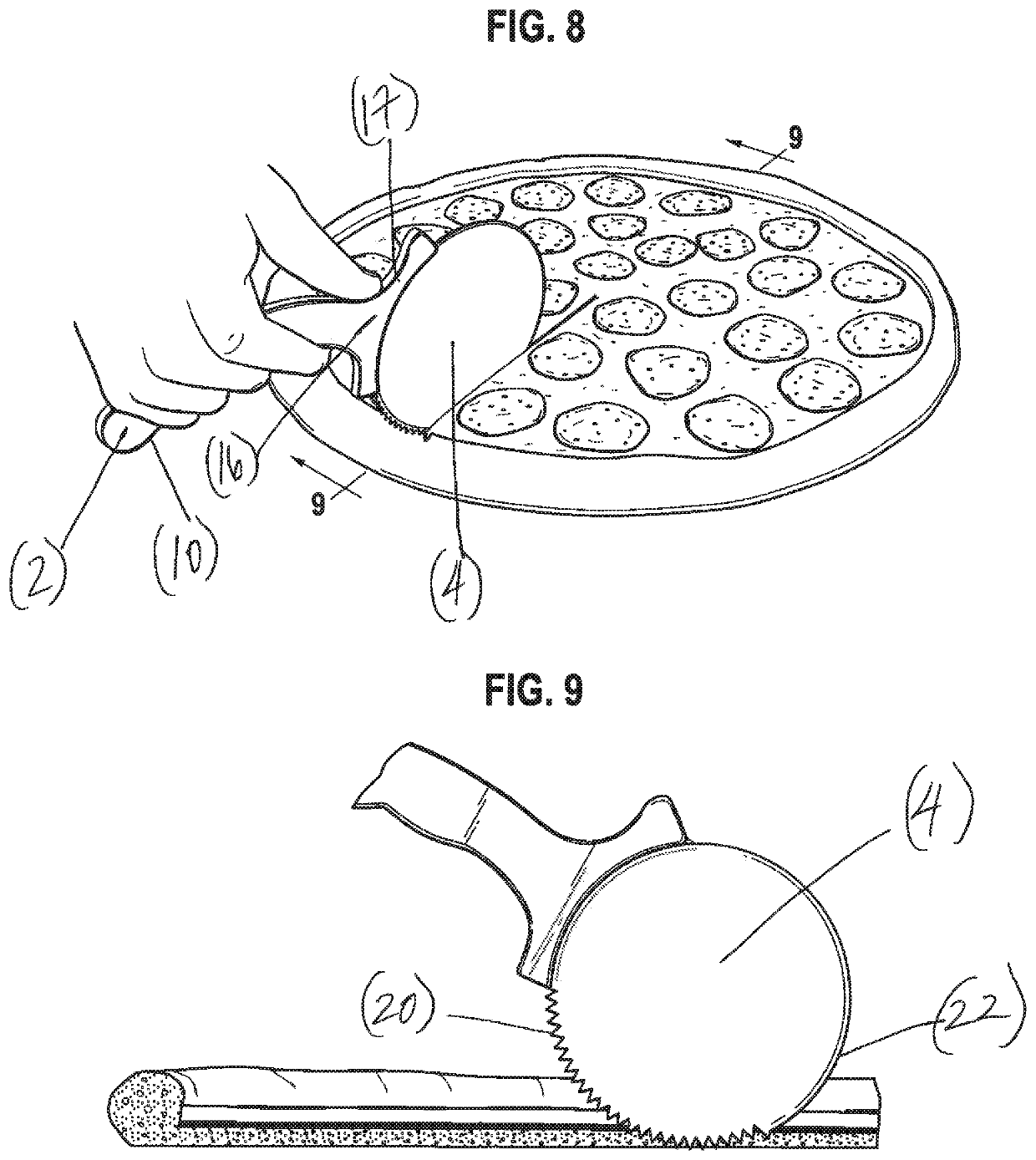 Partially-serrated disposable pizza cutter