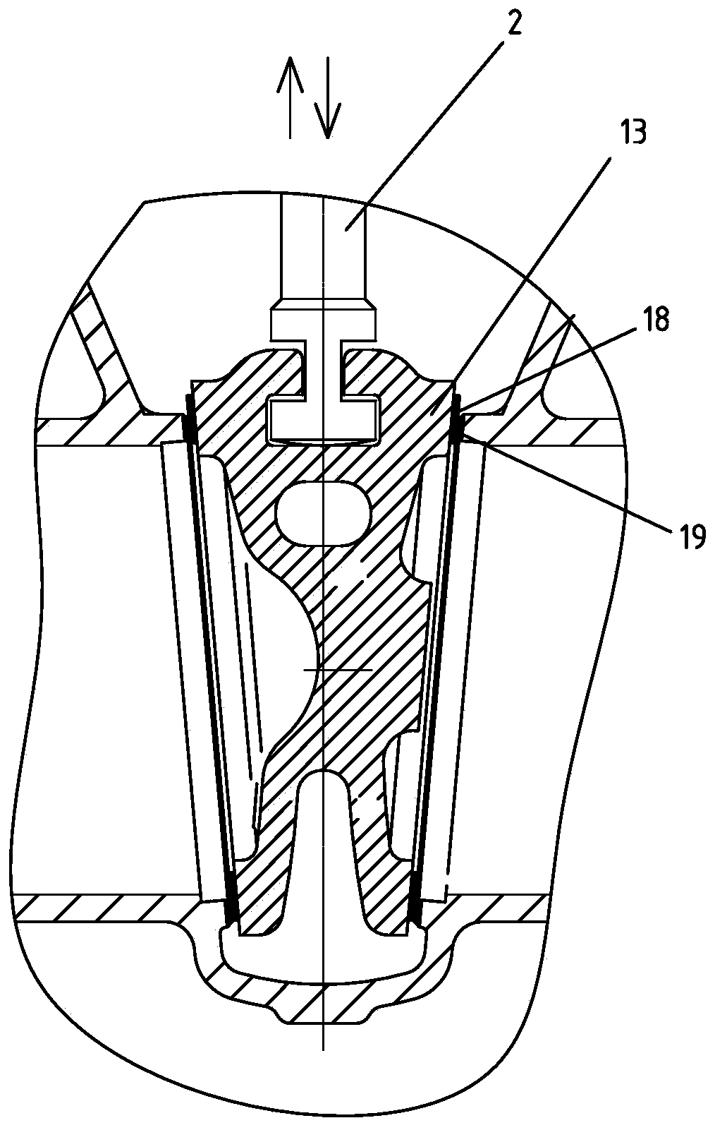 Wear range limiting gate valve