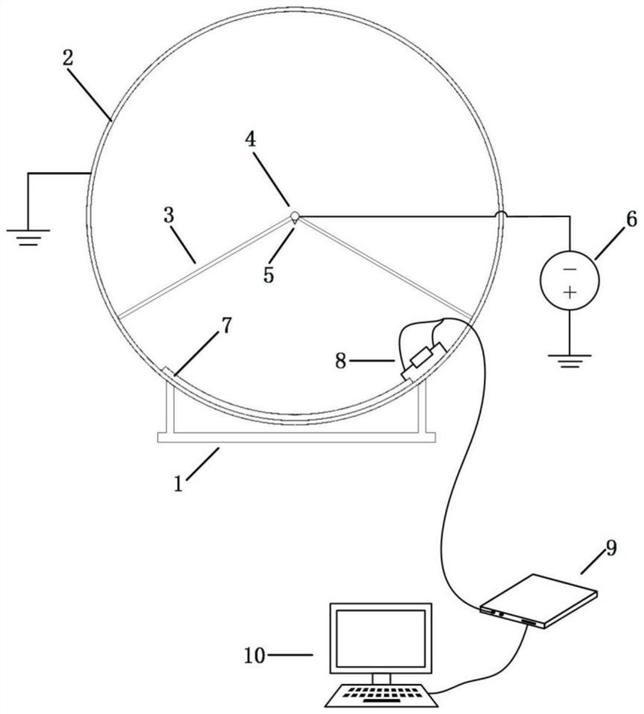 Atmospheric ion mobility measuring device and measuring method