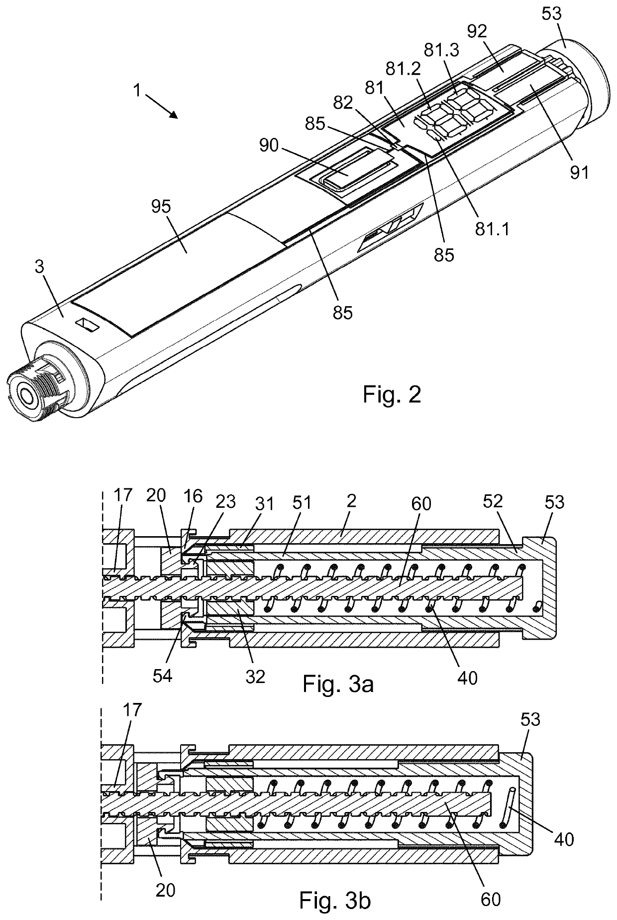 Piston rod brake mechanism