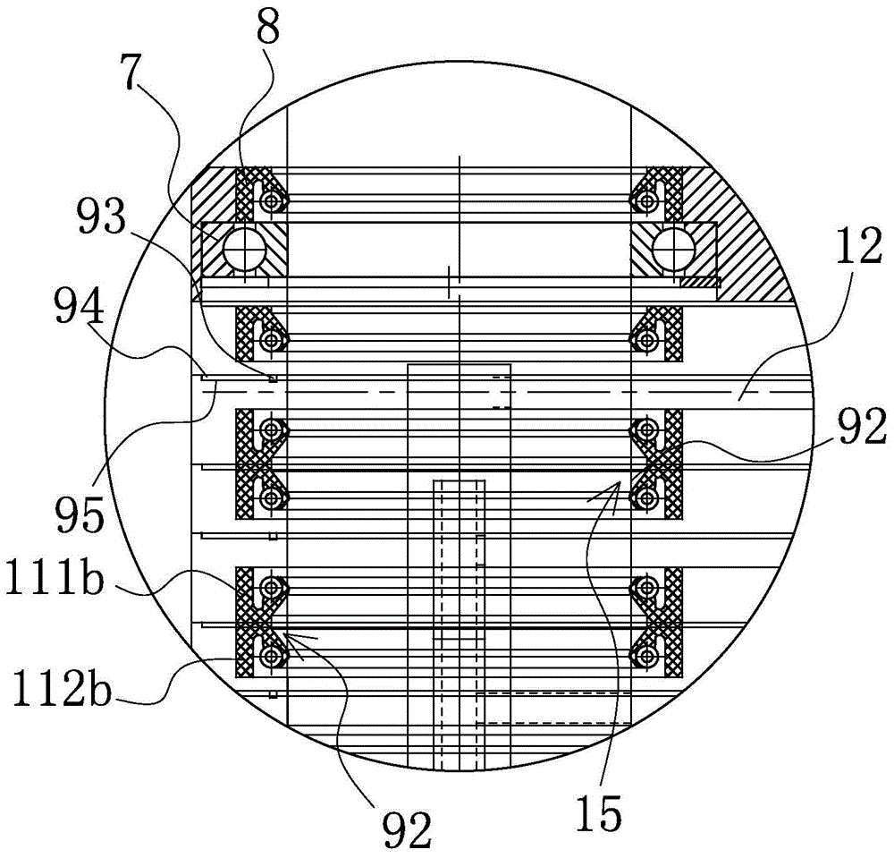 Drill rod feeding device of cement mixing pile driver