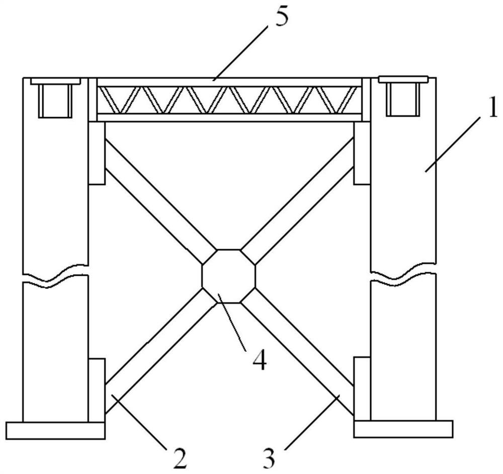 High-safety steel structure supporting device used for constructional engineering