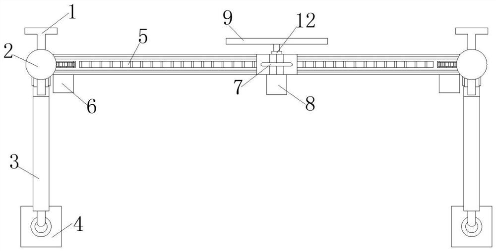 Mortar smearing mechanical device for constructional engineering