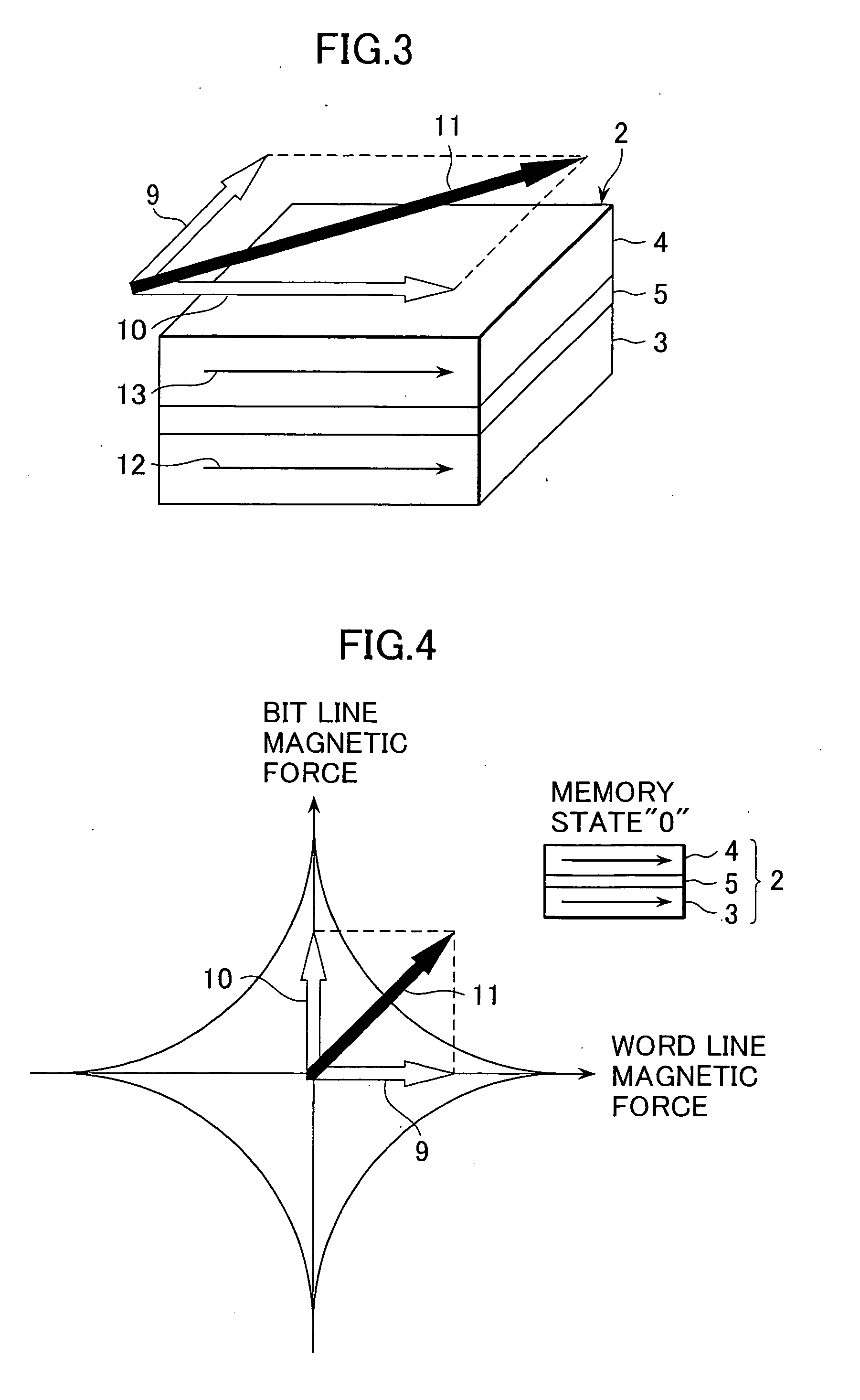 Magnetic storage unit using ferromagnetic tunnel junction element