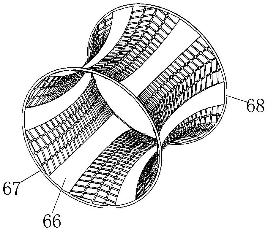 Staged screening device for decoration ceramic fragments