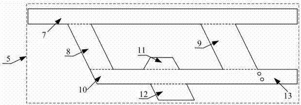 Pore-shaped flat plate TeraHertz wave polarization beam splitter with quadrilateral structure