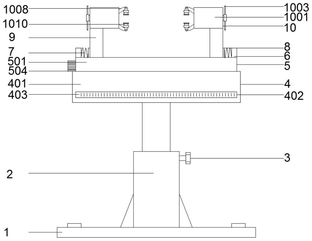 Clamping device for processing aluminum-based circuit board of LED lamp