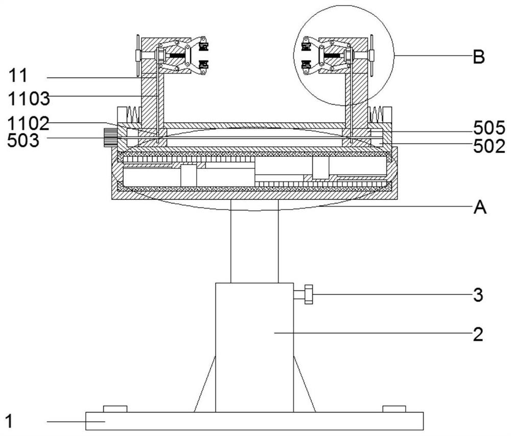 Clamping device for processing aluminum-based circuit board of LED lamp