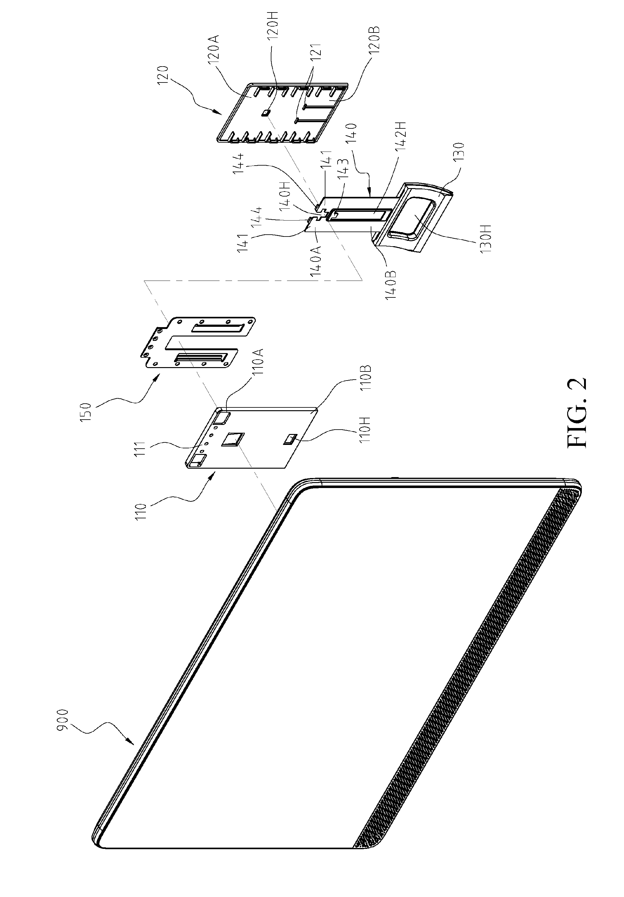Handle structure and electronic apparatus having same handle structure