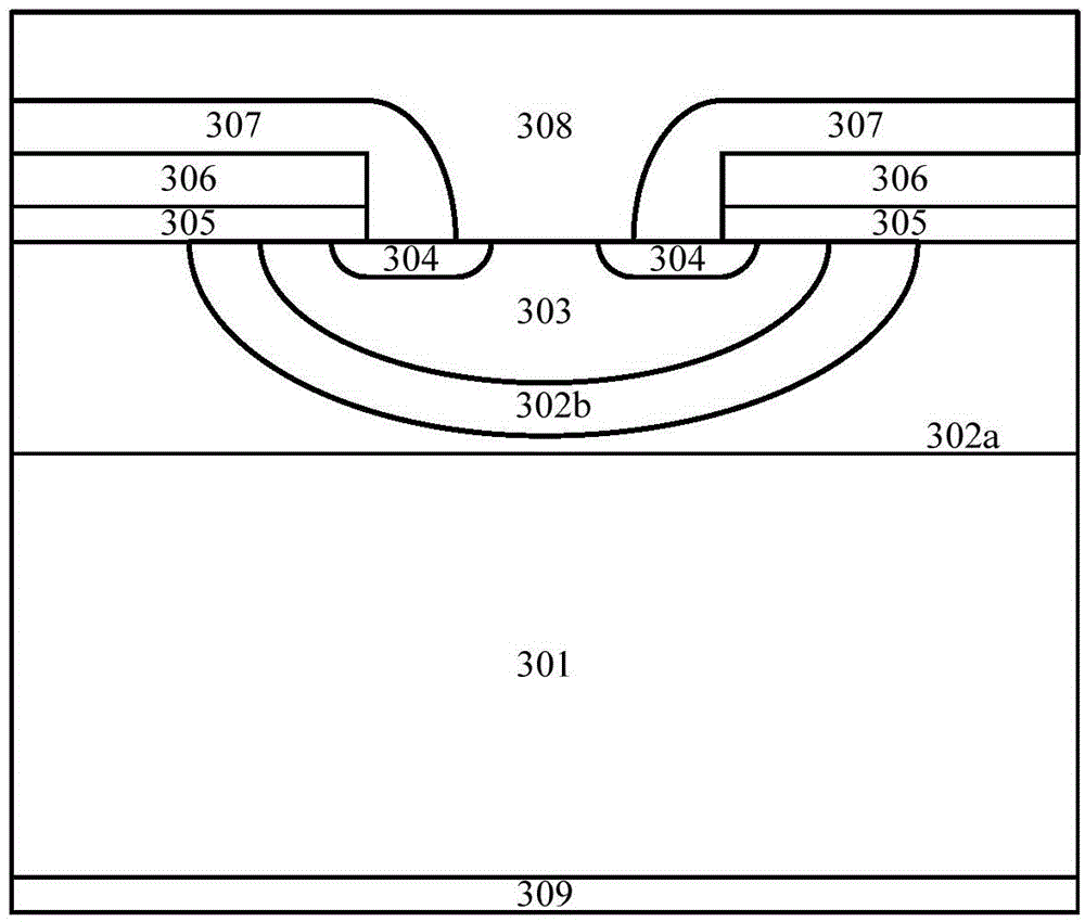 MOS power device and method for forming same