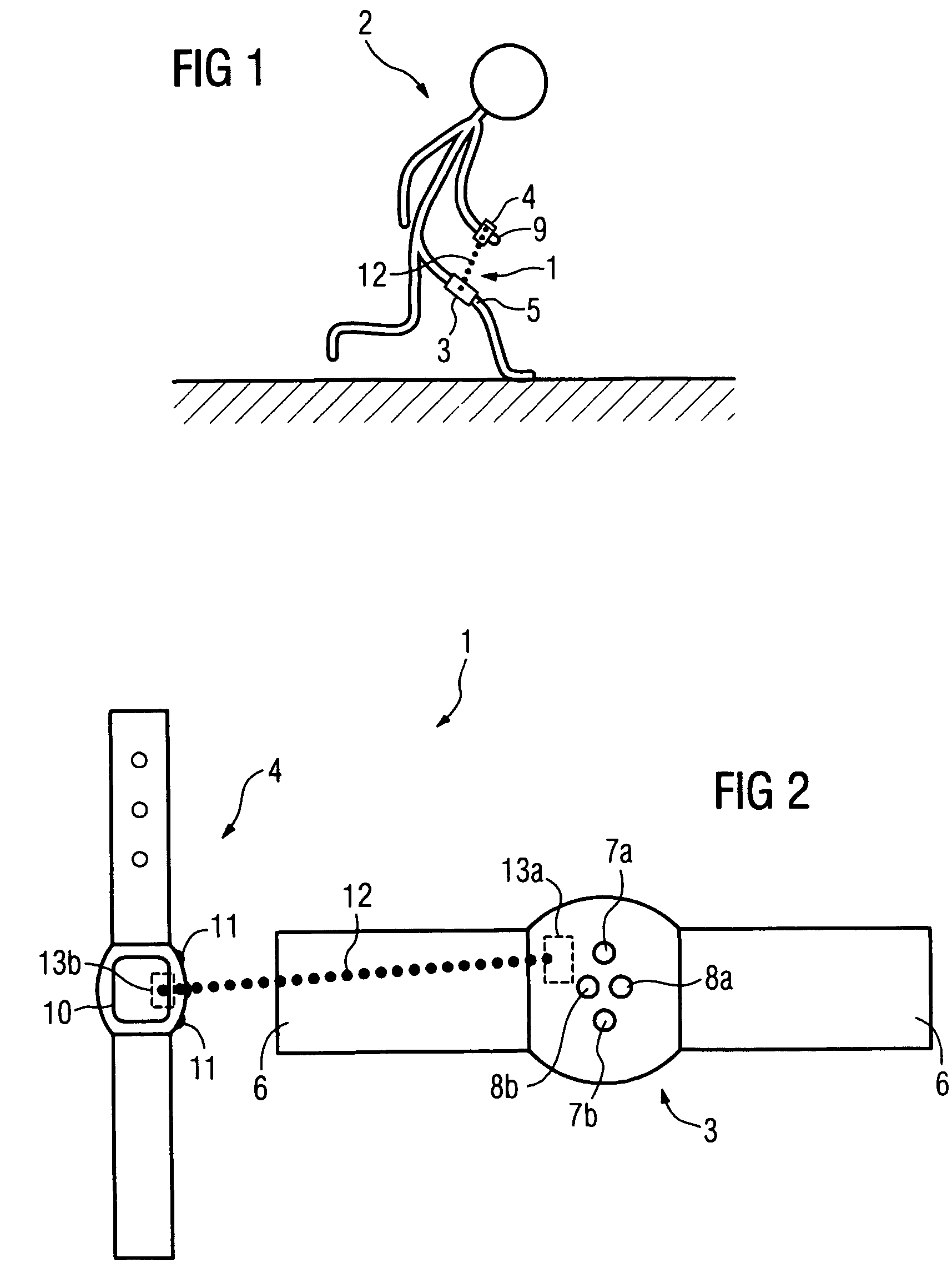 Method and apparatus for training adjustment in sports, in particular in running sports