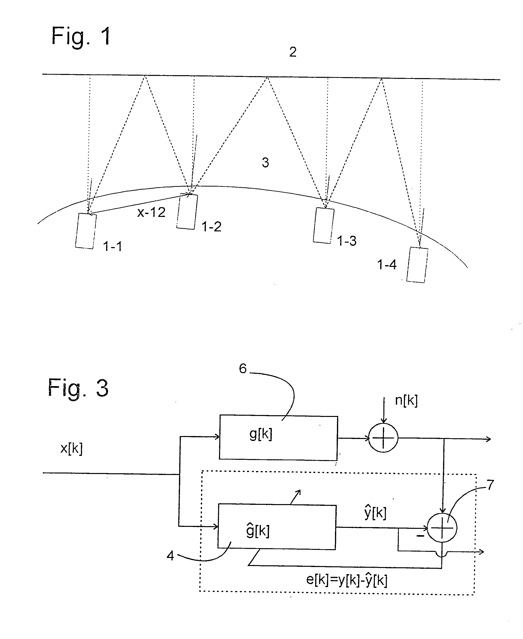 Monitoring device and method using echo signals