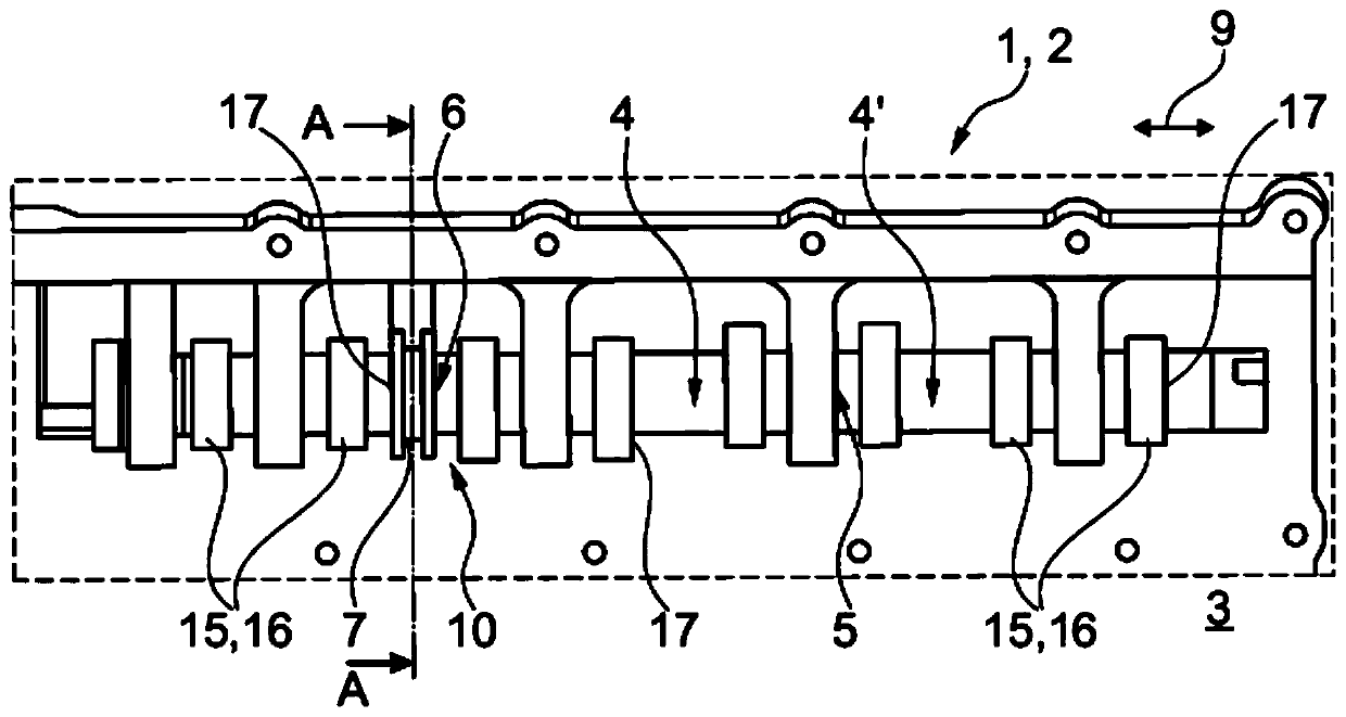Bearing frame or cylinder head cover for a combustion engine