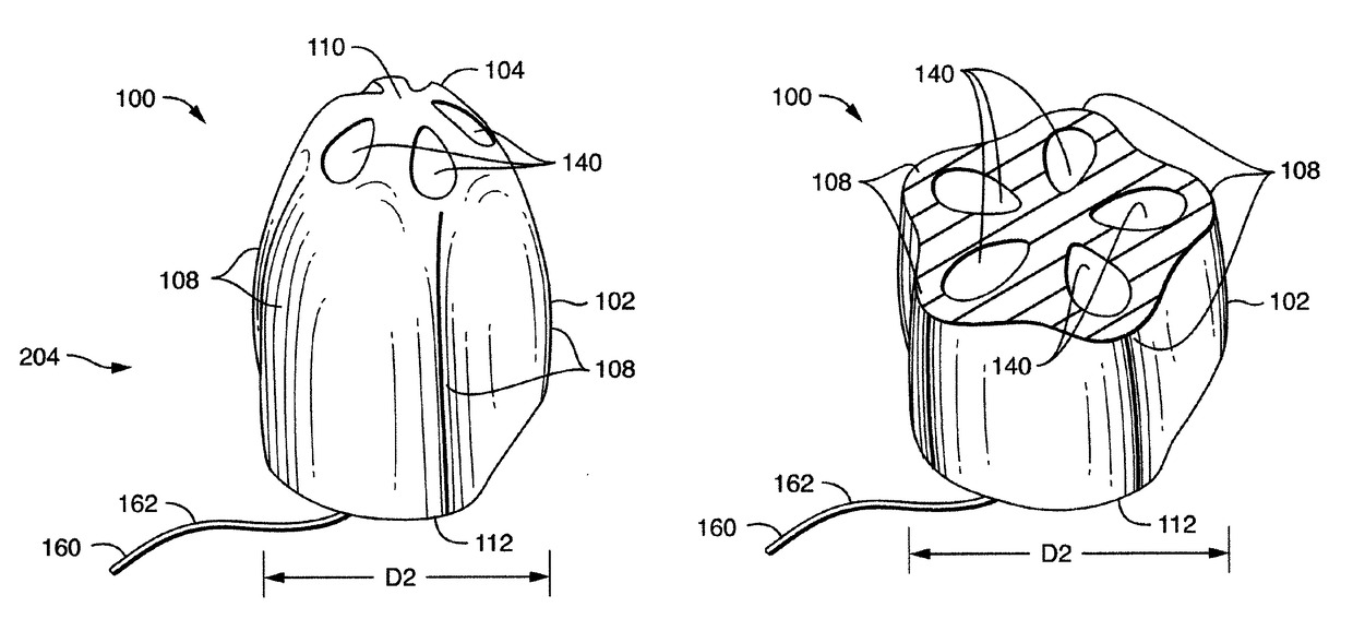 Vaginal insert device having a support portion with plurality of foldable areas