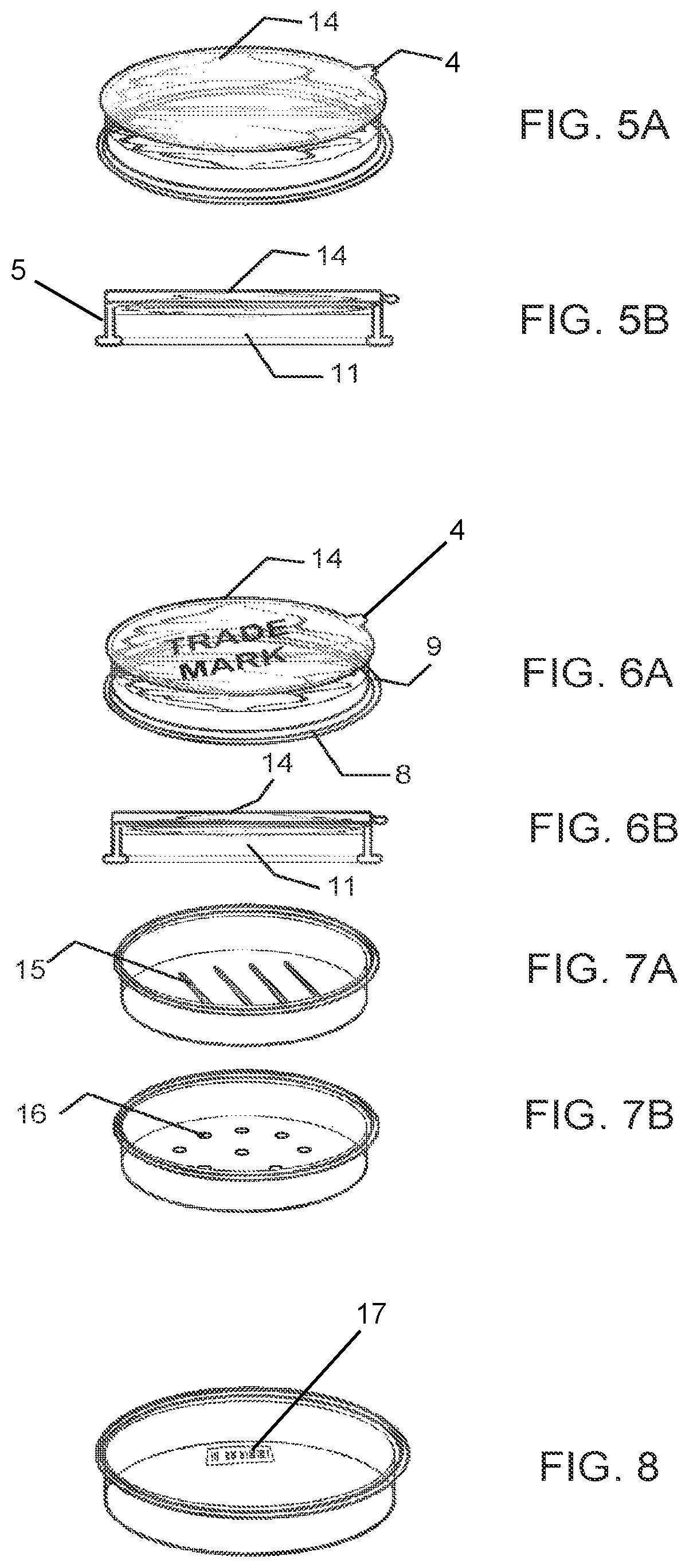 Disposable product cap and assembly having a manually usable thermo-optical device for skin care