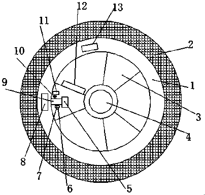 Motor vehicle hub capable of automatically adjusting tire pressure