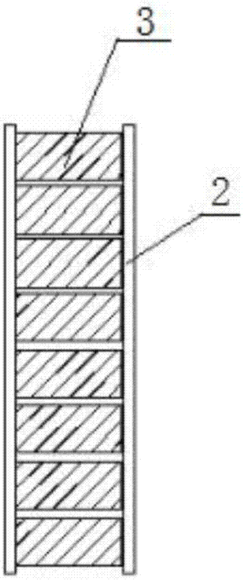 Reinforcing construction method of cylindrical frame column template