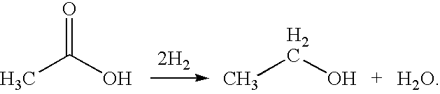 Process for catalytically producing ethylene directly from acetic acid in a single reaction zone