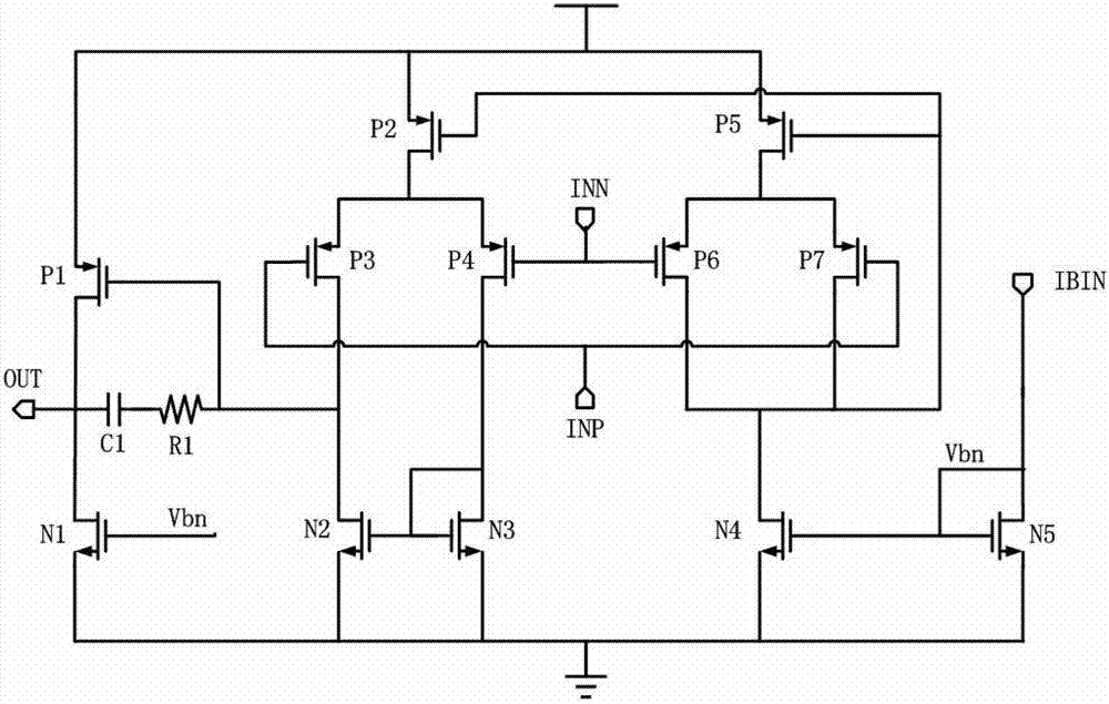 Operational amplifier with low supply voltage and high common-mode rejection ratio