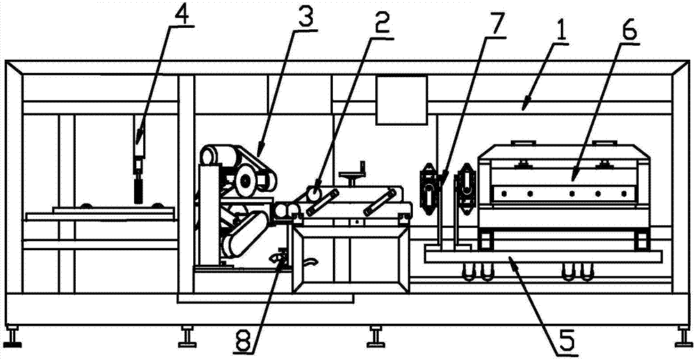 A sealing strip production device