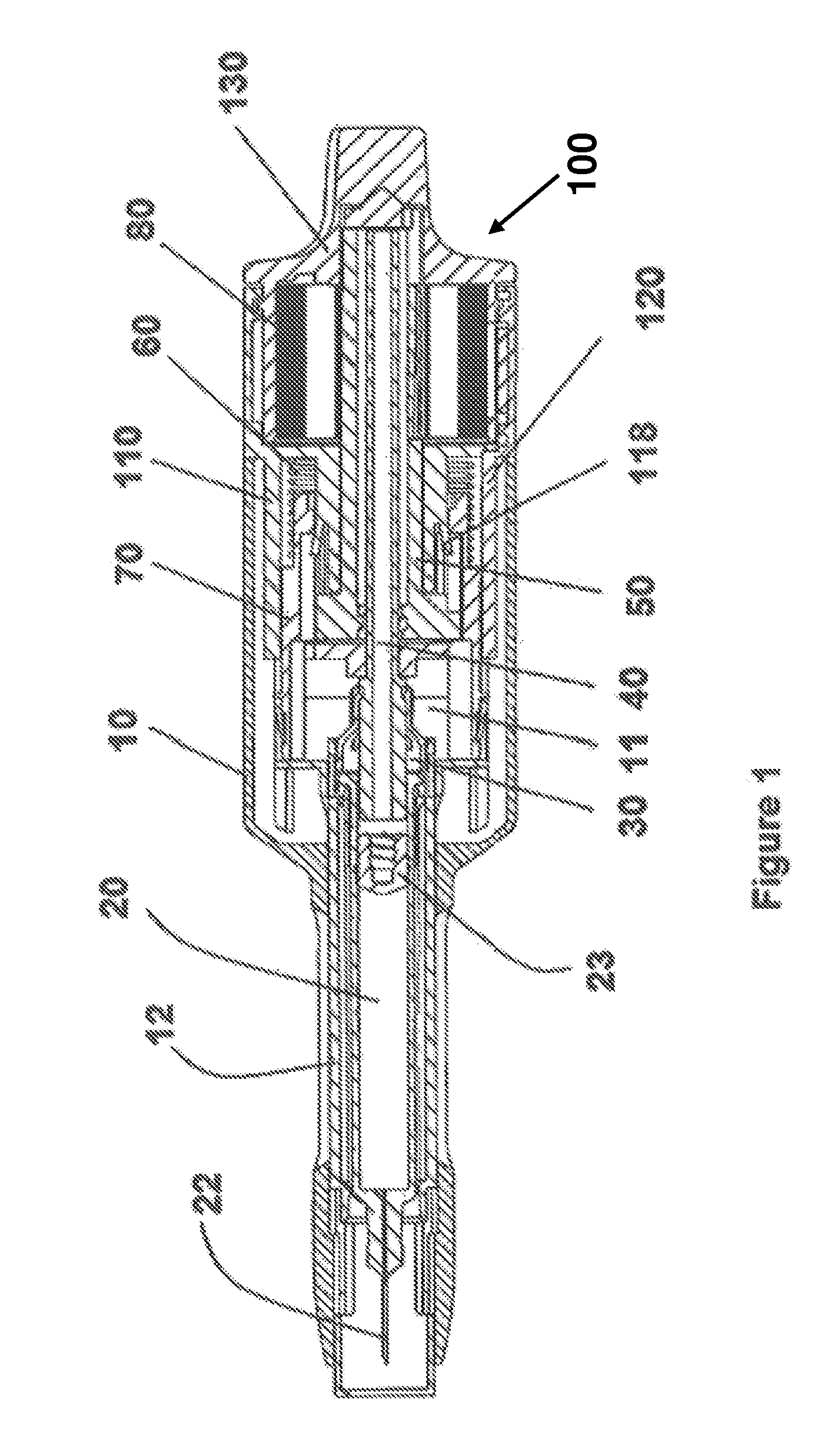 Automatic injection device with needle insertion