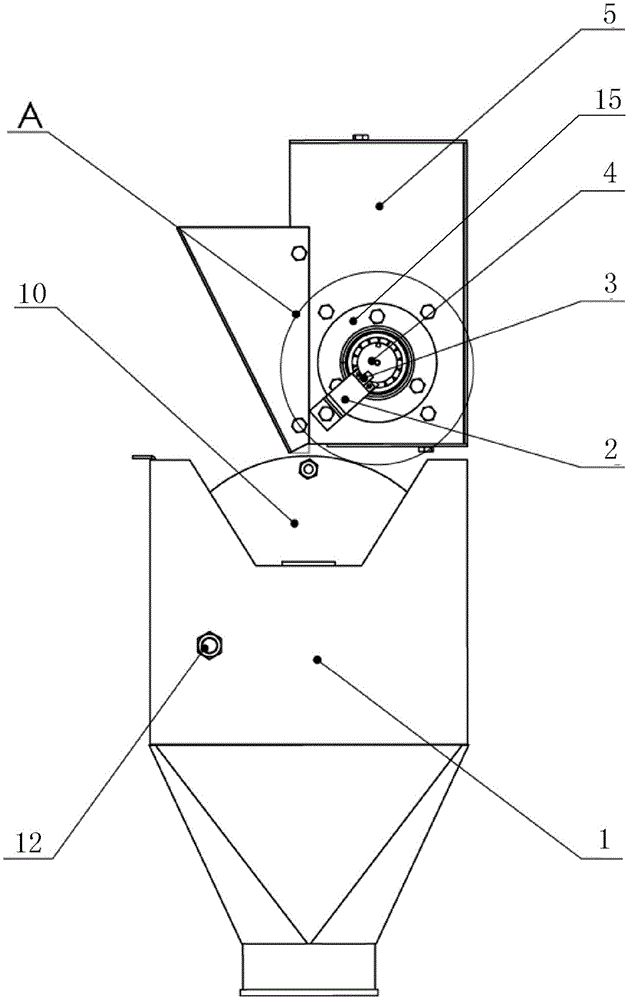 On-line detector for corn bulk density and its detection method