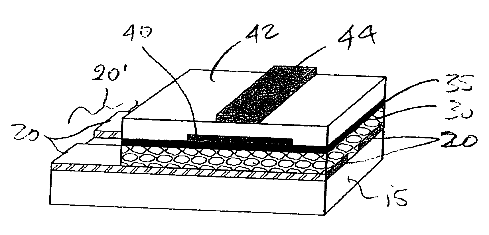 Mixed absorber layer for displays