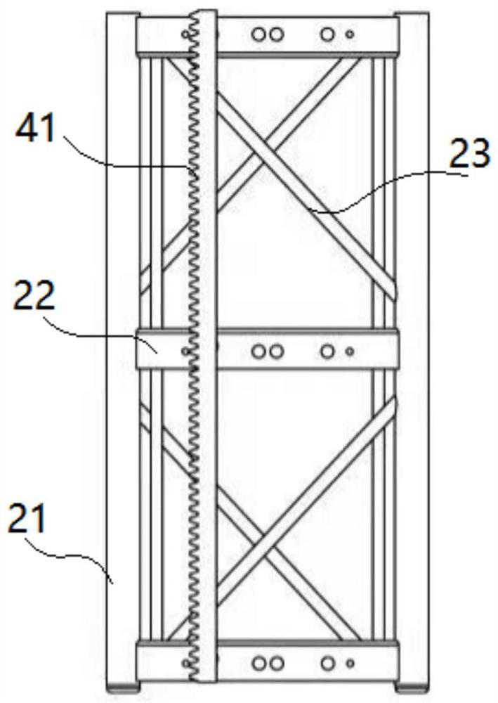 Sheet-mounted hoistway construction hoist