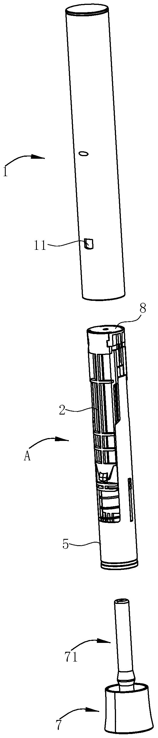 Injection training device with sound prompting function