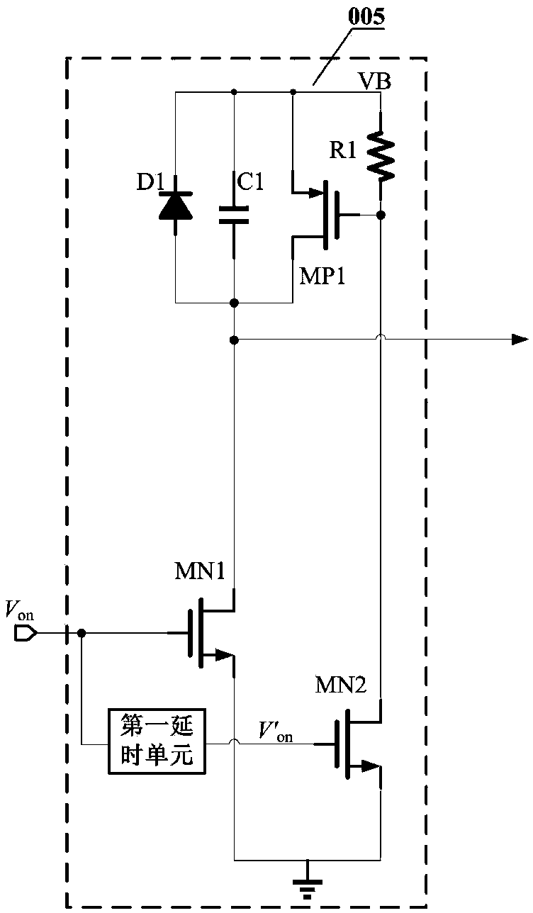 Anti-noise-interference high-voltage side gate driving circuit