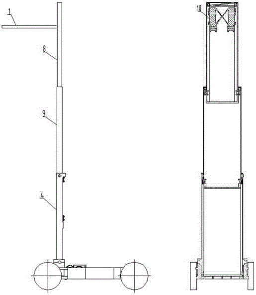 Electric folding forklift remotely controlled and operated through WiFi