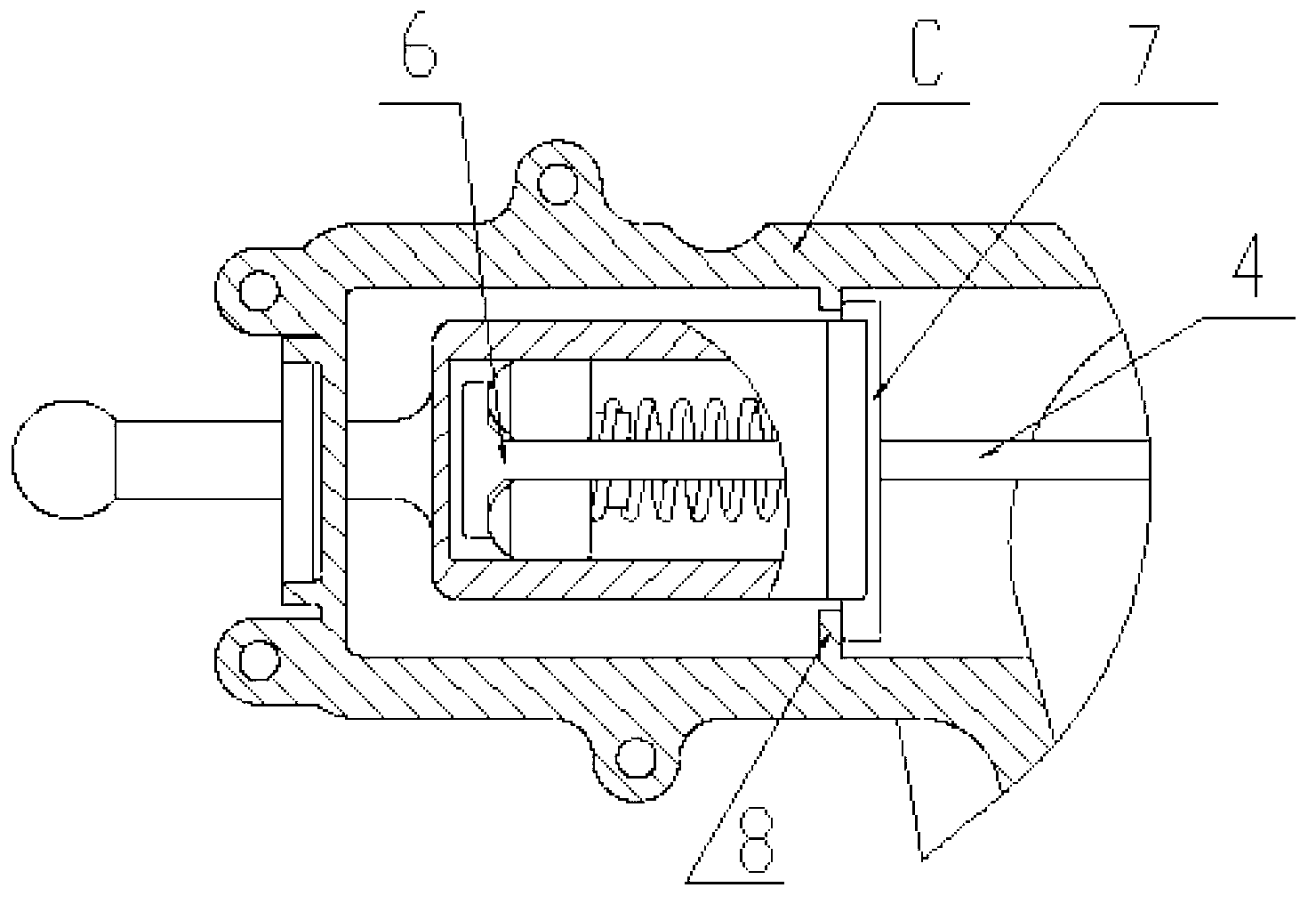 Automatic compensation device for clutch abrasion for locomotive