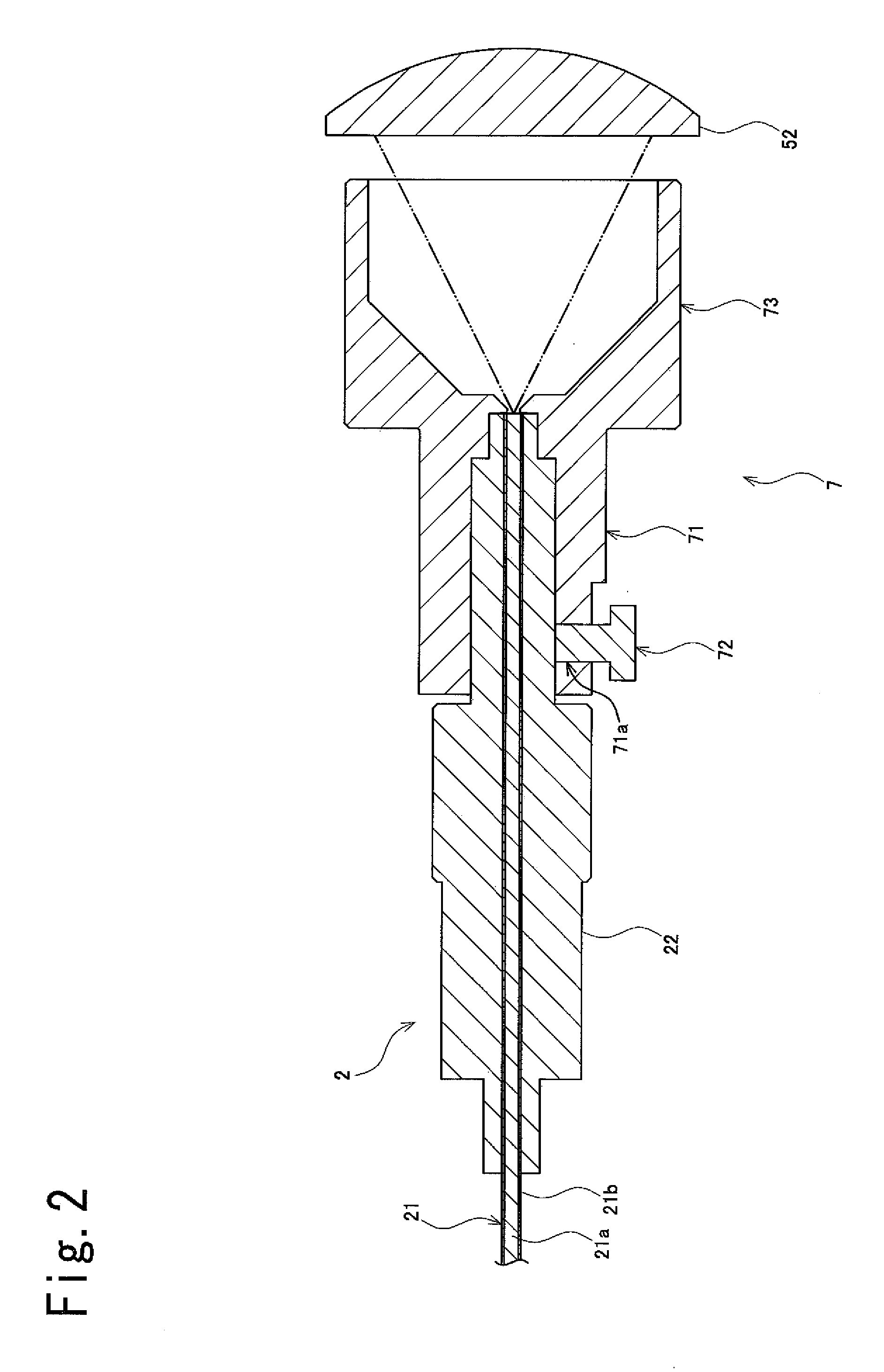 Optical fiber device