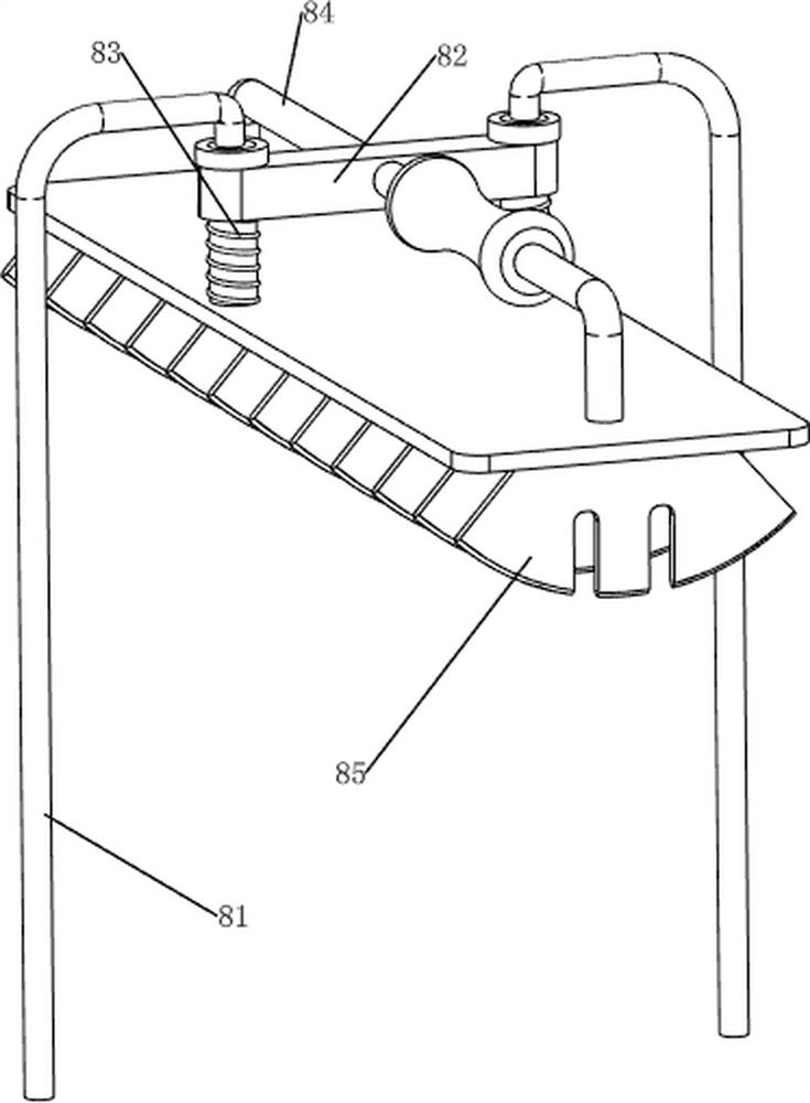 Plastic raw material extrusion granulating device for chemical engineering