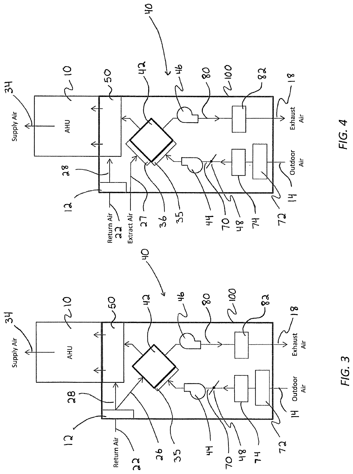 Integrated heat and energy recovery ventilator system