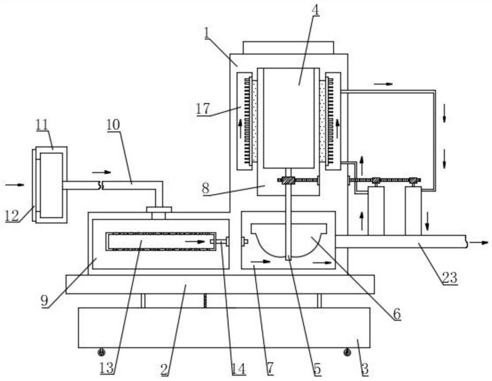 Urban underground drainage pump with sewage intercepting function