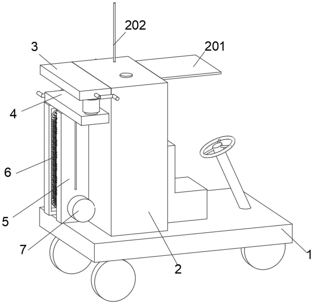 Cleaning tool for road and bridge fences based on municipal building